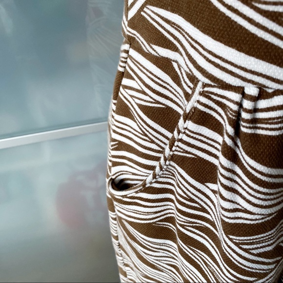 Boden Ellie Printed Ponte Dress in Brown - Picture 4 of 7